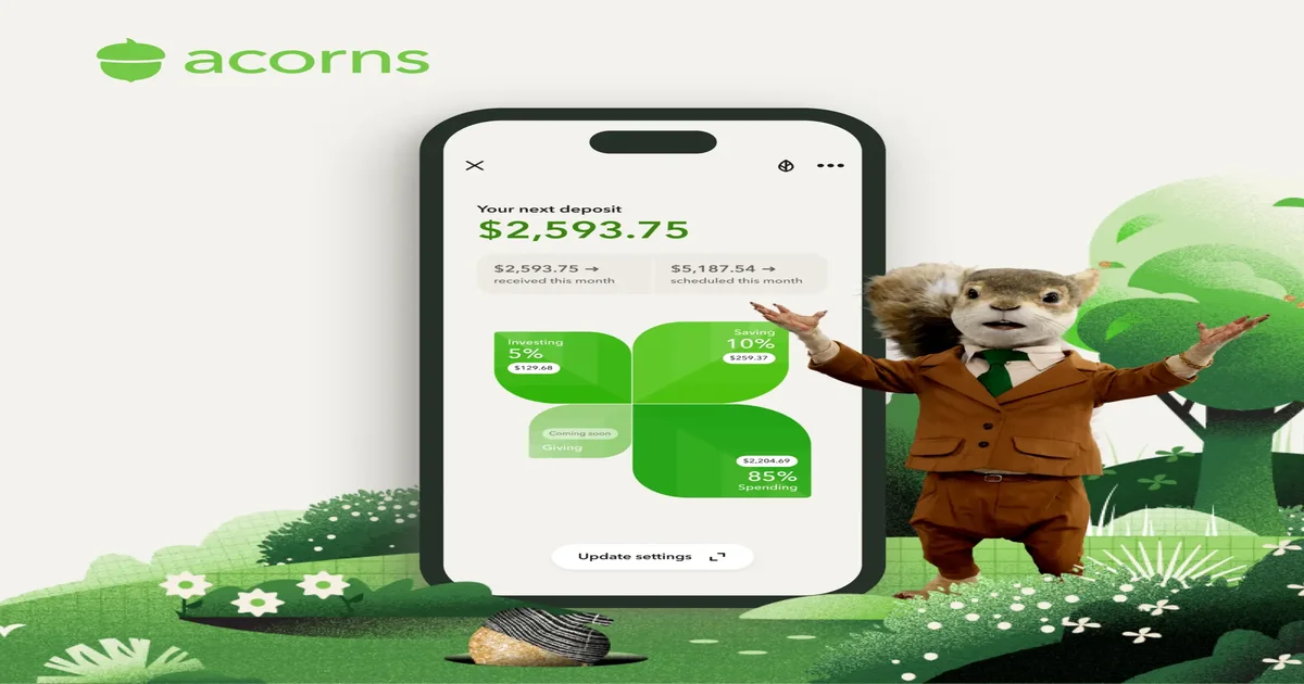 Acorns Launches Money Manager to Automate Financial Wellness